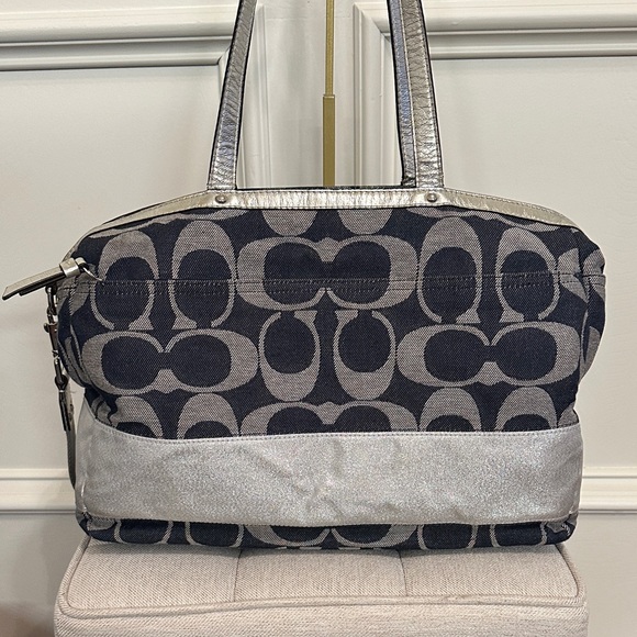 Coach Denim and Silver E1160-F17443 Bag with Shoulder Strap - Picture 5 of 12